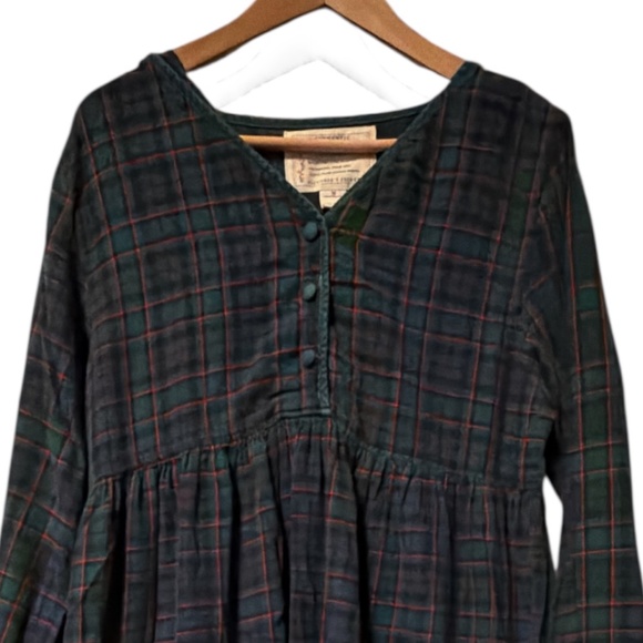 VTG Victoria's Secret Authentic Country Cottons Nightgown Medium Forest Green - Picture 1 of 4